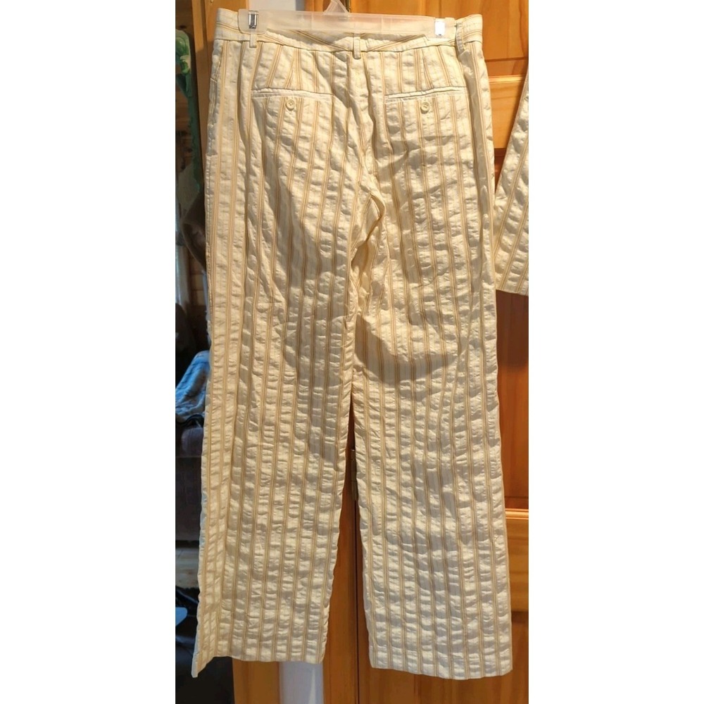 New Express Women's Suit - Blazer and Pants Set Size 4 Pinstripe Cream READ! - Picture 4 of 13